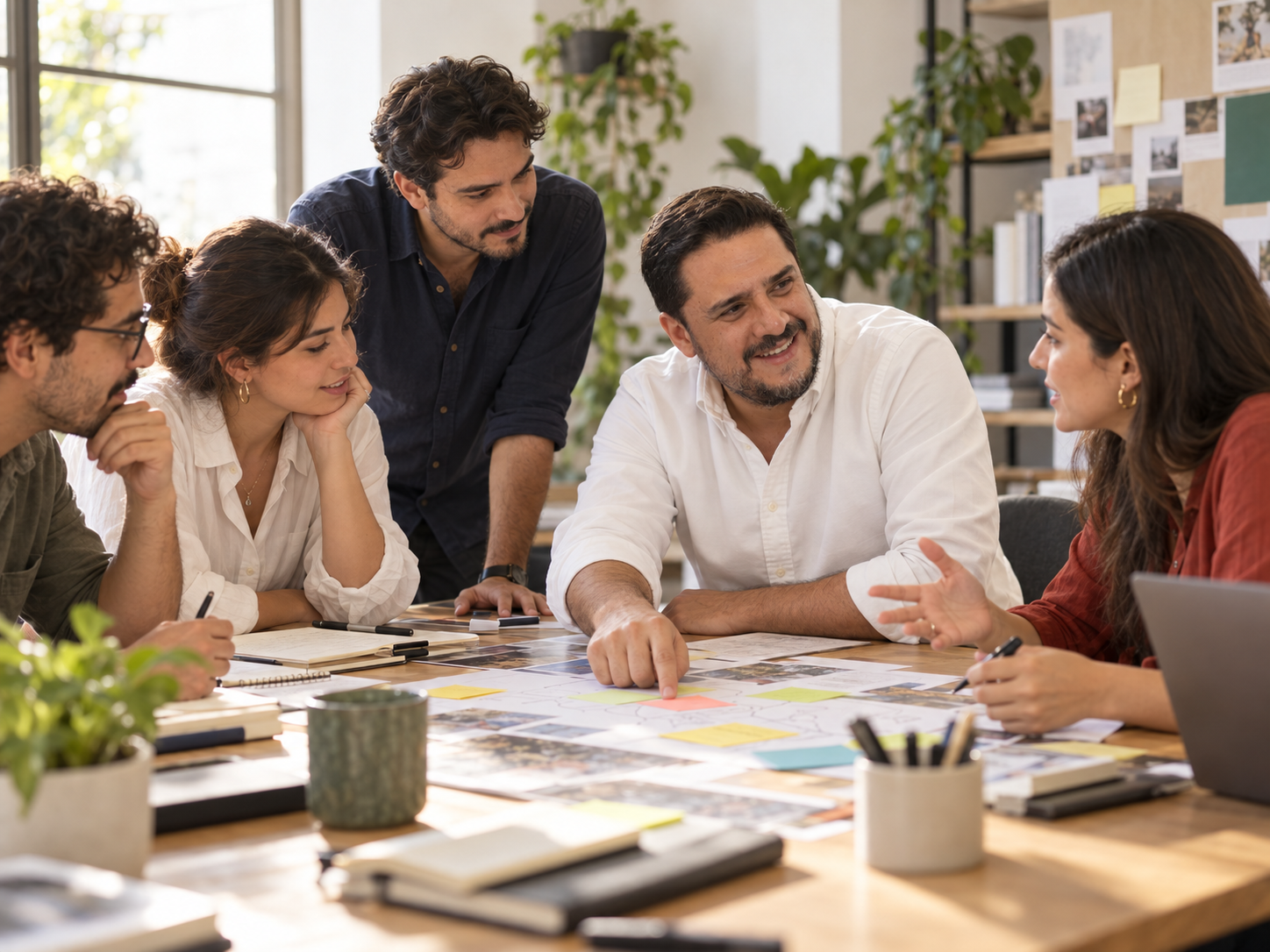 Jerónimo facilitando un taller para comprender y llevar un cambio a la acción